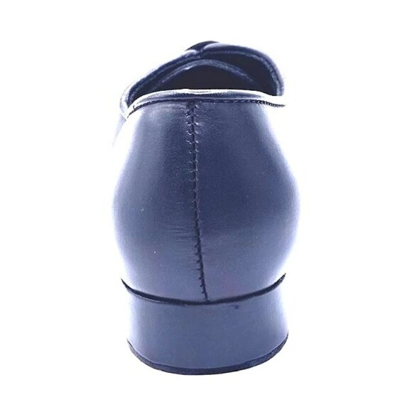 Men's Salsa Latin Tango Standard Ballroom Dance Shoes Black Leather Size 8 - Picture 4 of 7